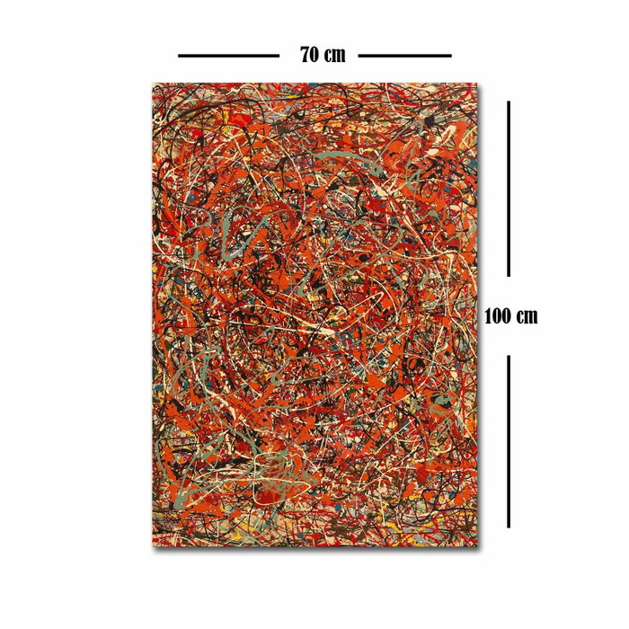 Wallity La Furia de Jackson Pollock - Lienzo 70x100 cm Wallity La Furia de Jackson Pollock - Lienzo 70x100 cm